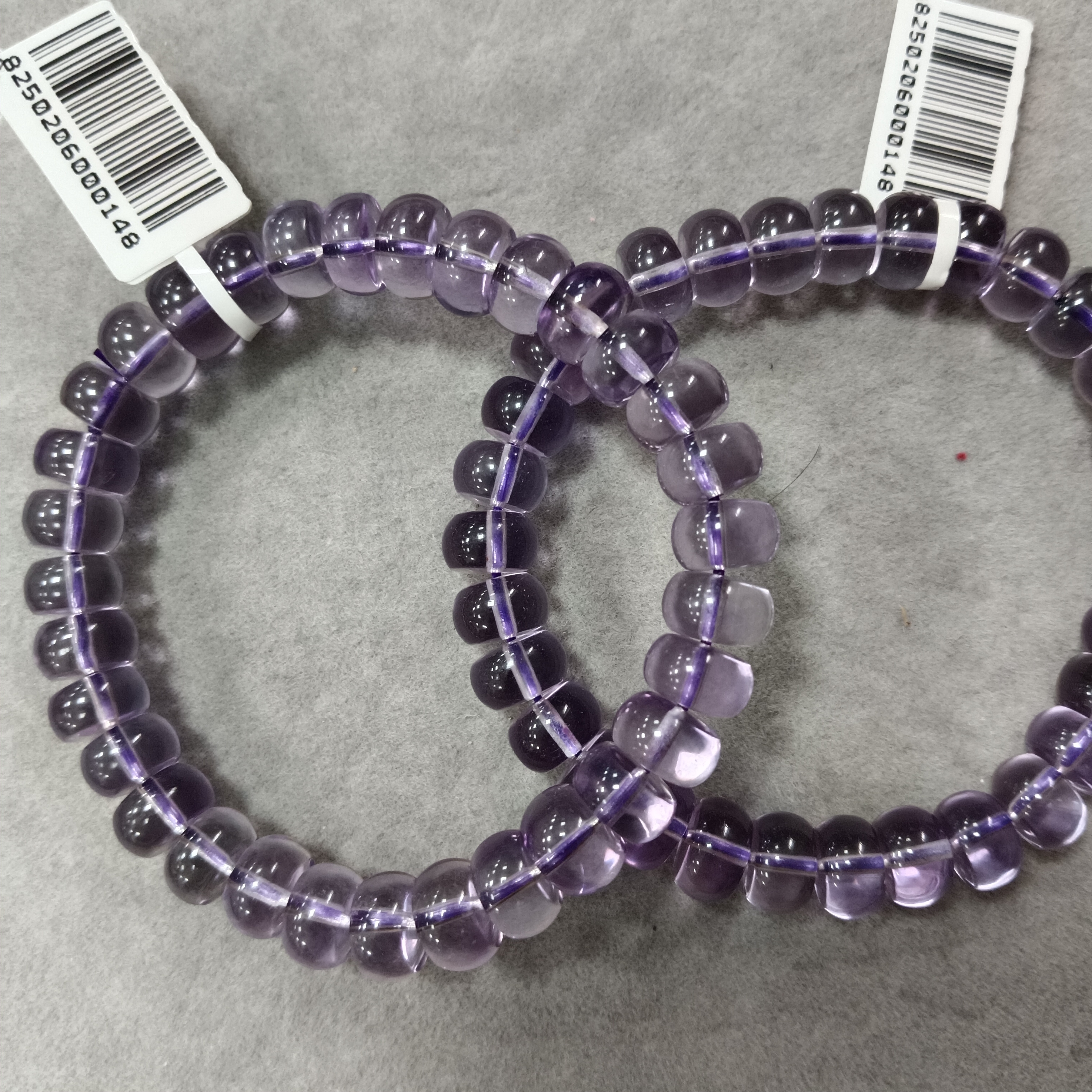 【小院甄选】紫水晶算盘珠手链约9mm 多样性发一件 XC1081