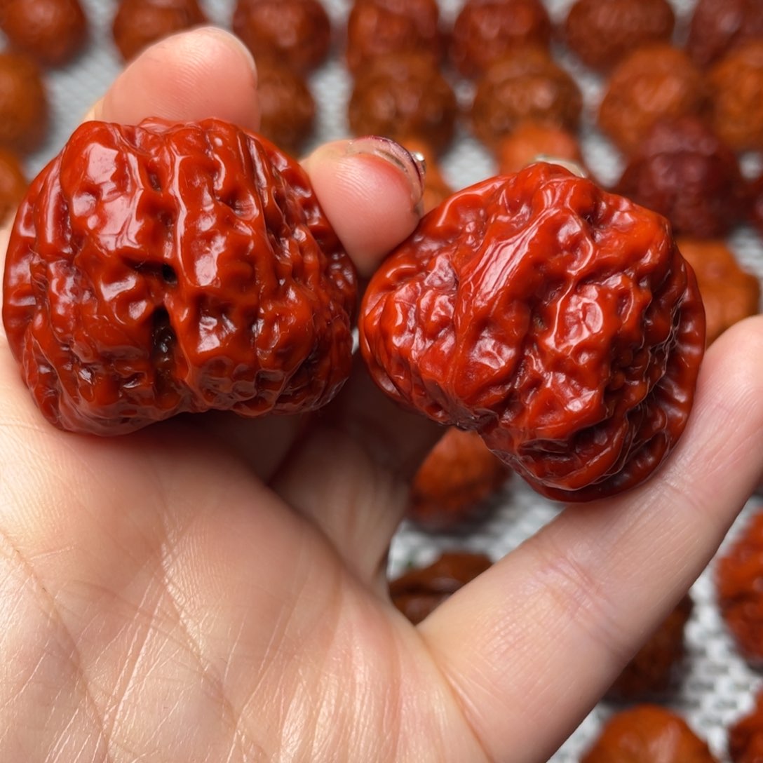 桃核吊坠文玩核桃 手把件 蛤蟆头 38