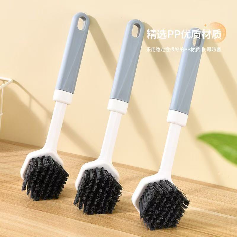 (拍一发二)精品锅刷长柄不伤锅颜色随机