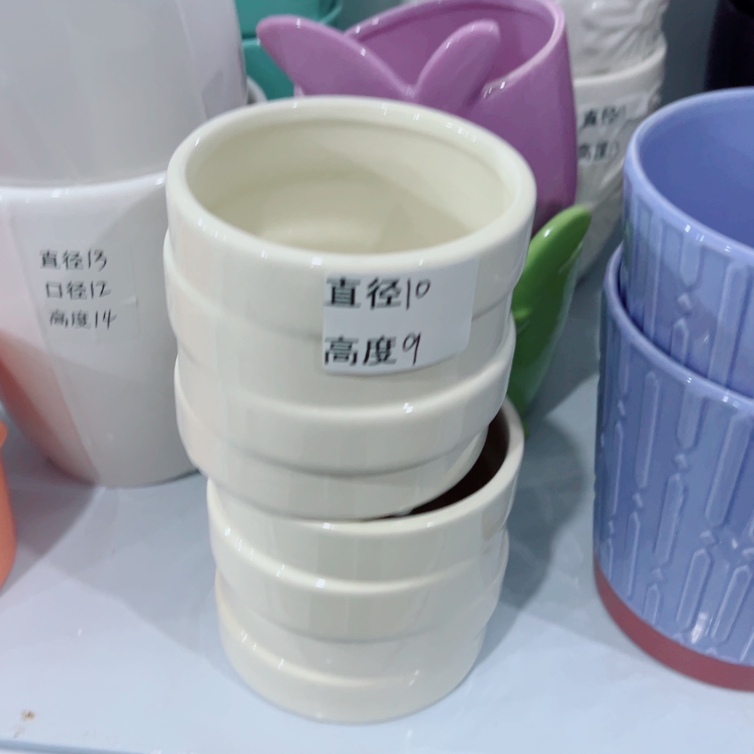 有孔，陶瓷花盆满10米包邮发货