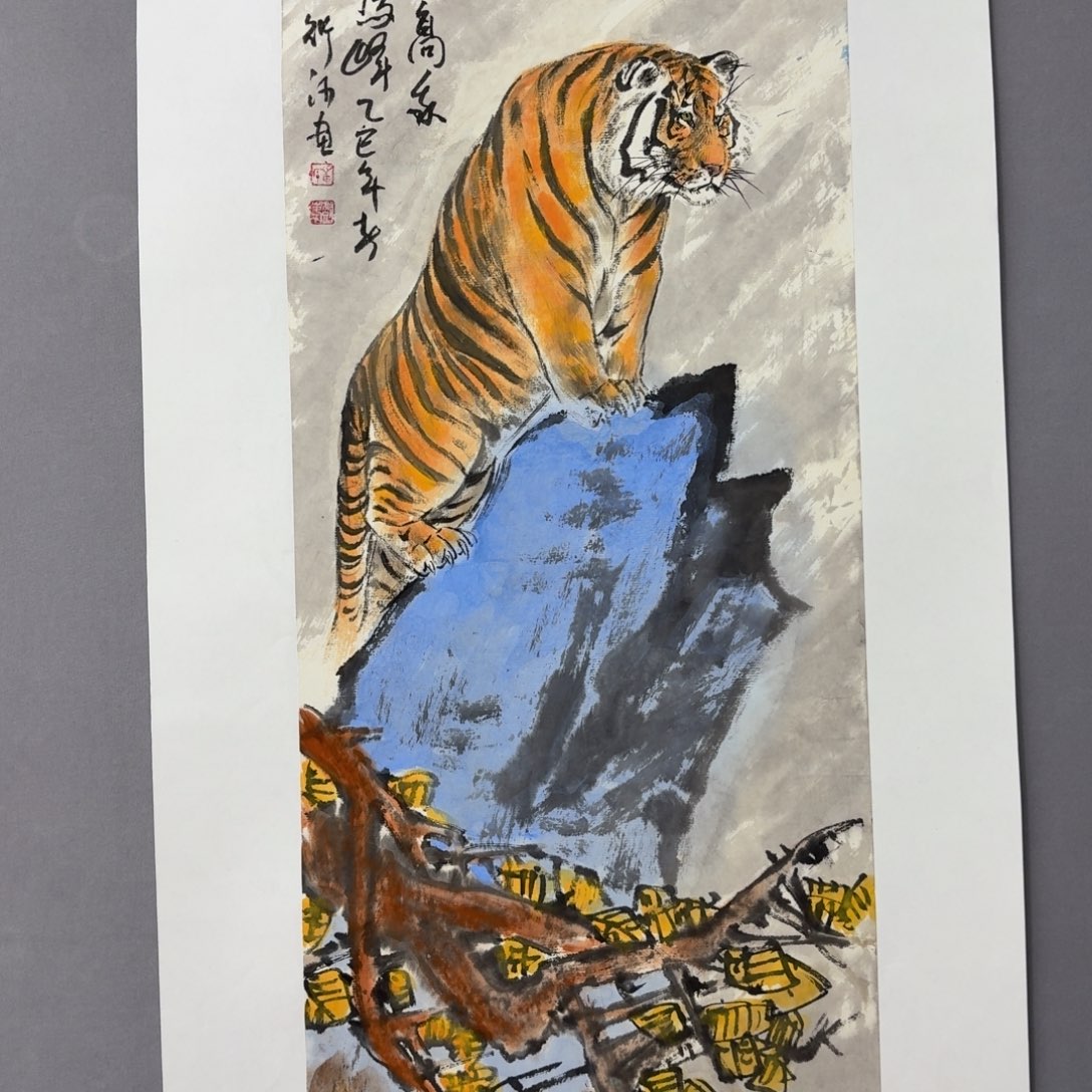 国画艺术家真人手绘