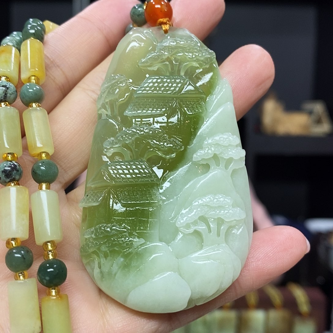 岫玉挂件吊坠未镶嵌
