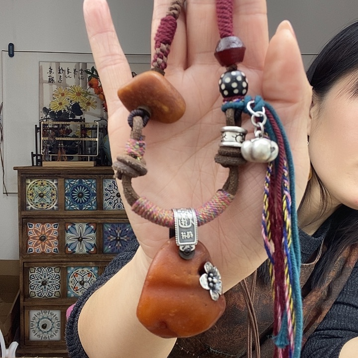 蜜蜡项链未镶嵌项链