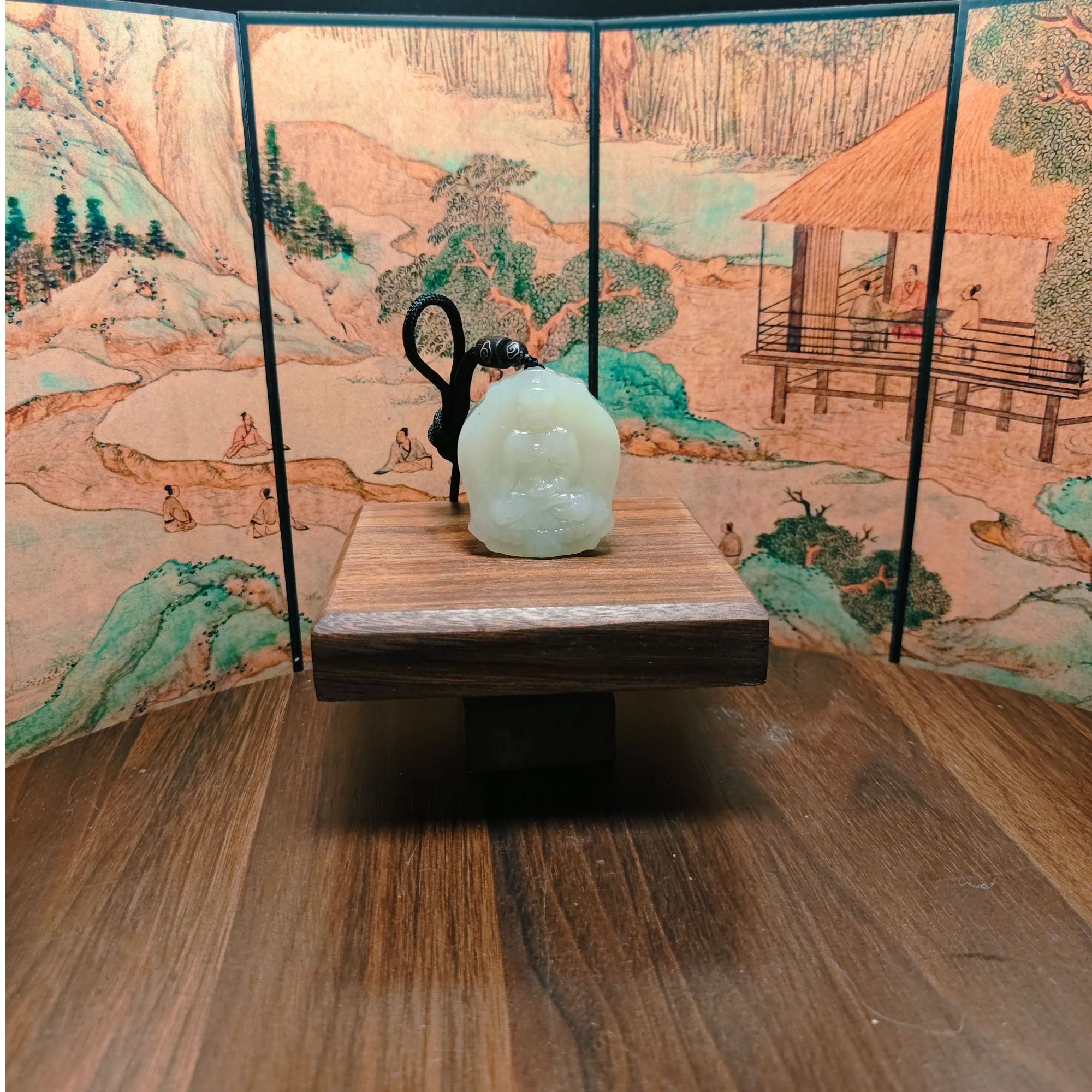 E和田玉大日如来吊坠0357