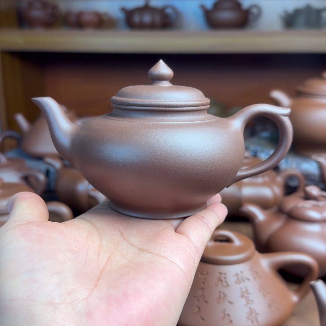 紫砂茶壶半手工容量220精品