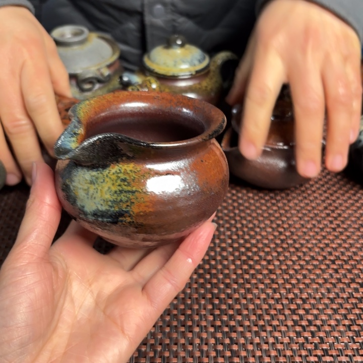 紫砂茶壶养彩功杯200