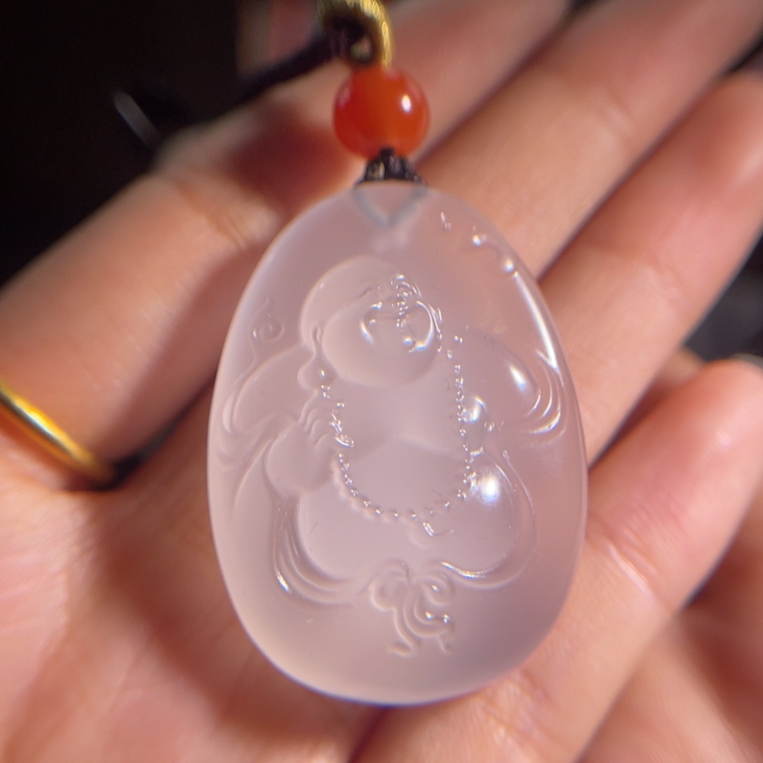 玛瑙/玉髓荔枝冻 福在眼前未镶嵌