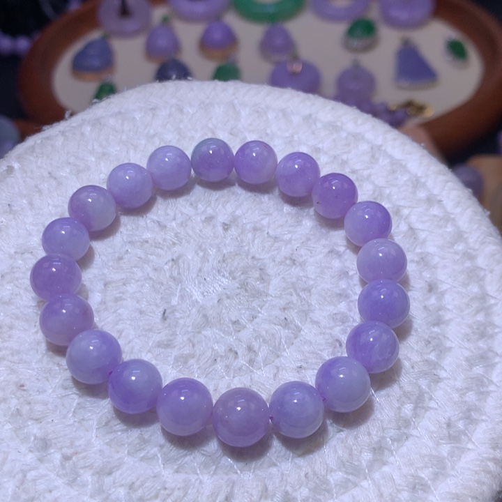 翡翠手链未镶嵌红妖紫手串