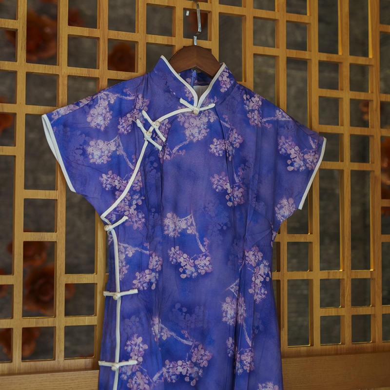 花紫 国风旗袍花紫 国风旗袍