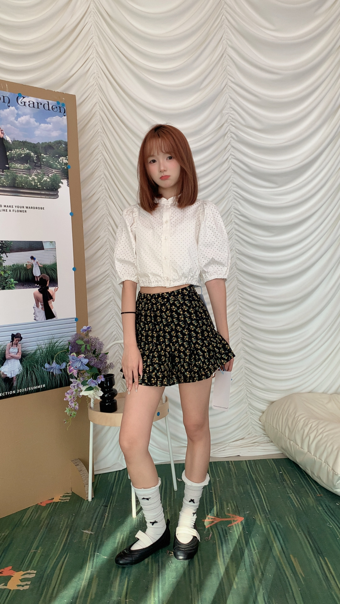 10/29制造后花园两款泡泡袖短款衬衣衬衫