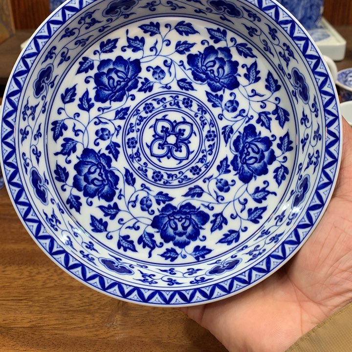 柴窑青花宝象壶承
