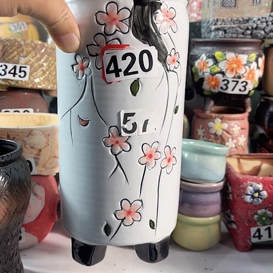 红陶多肉植物花盆