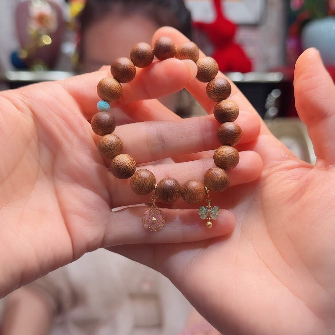 沉香木手串小*饺精致手串