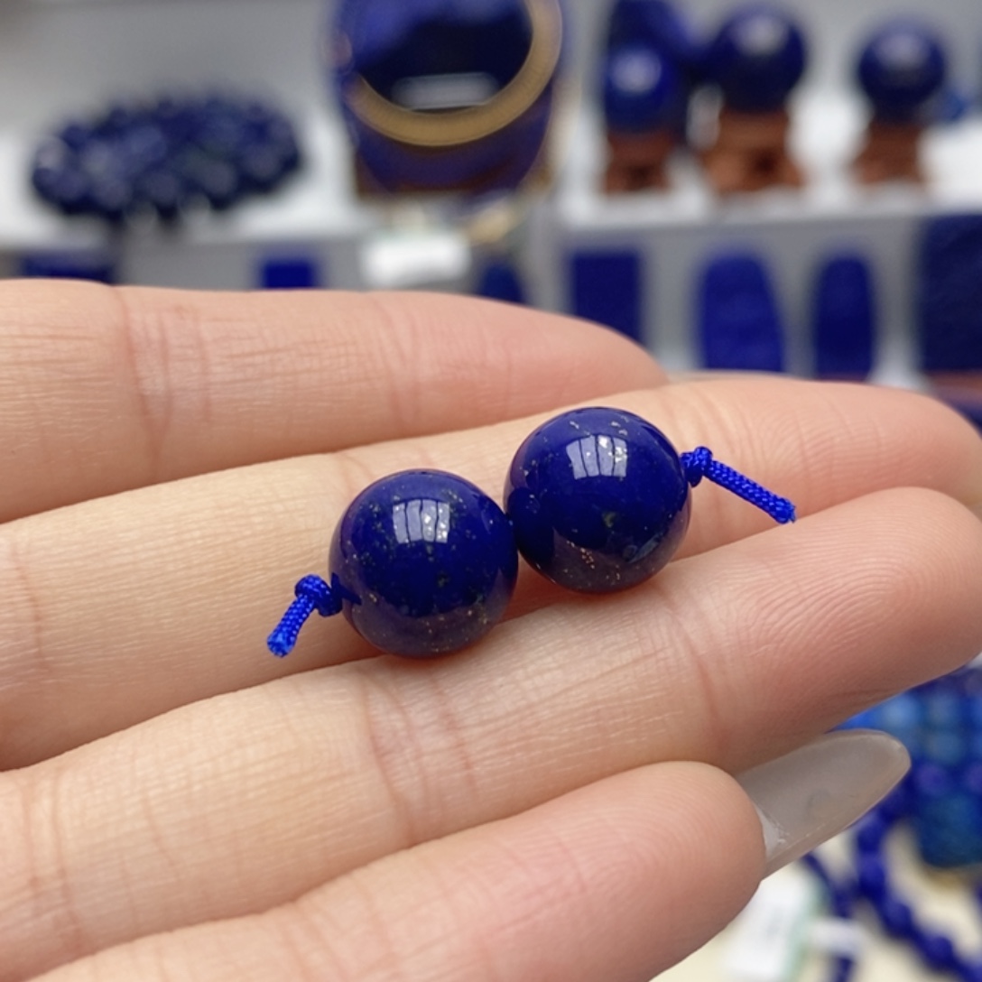青金石未镶嵌隔珠10mm