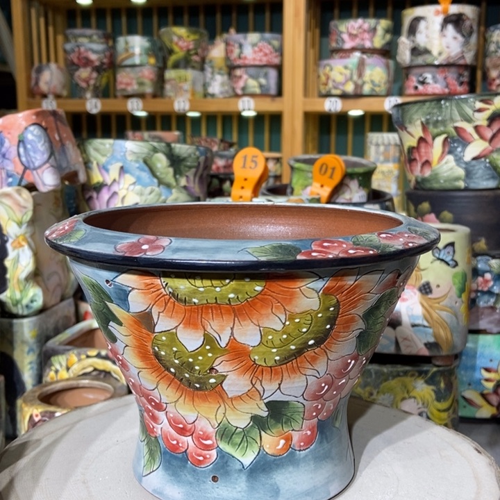 红陶景德镇艺术手绘作品