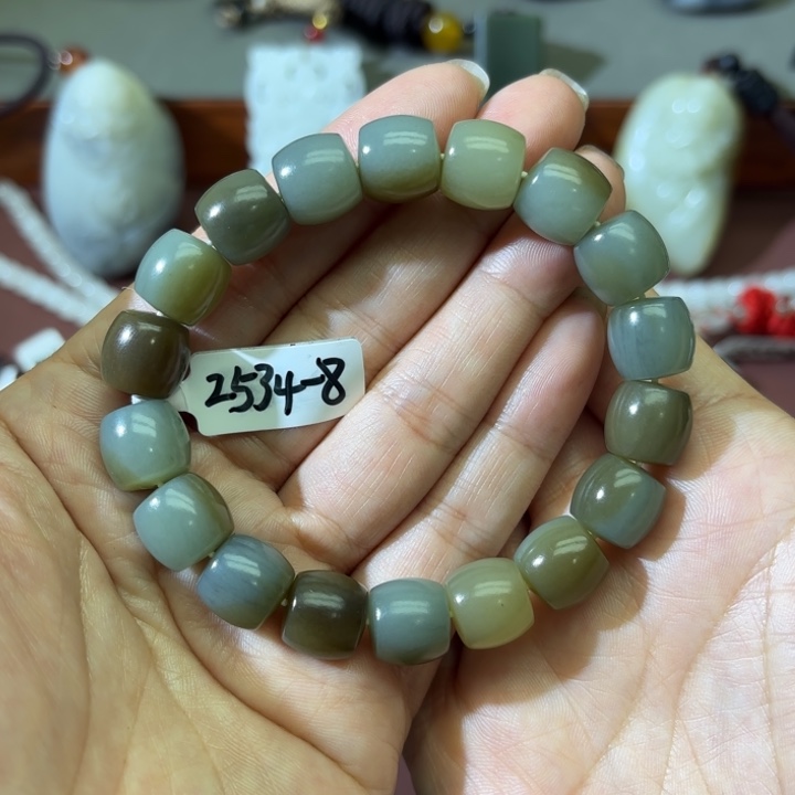 胜***利和田玉未镶嵌颈饰