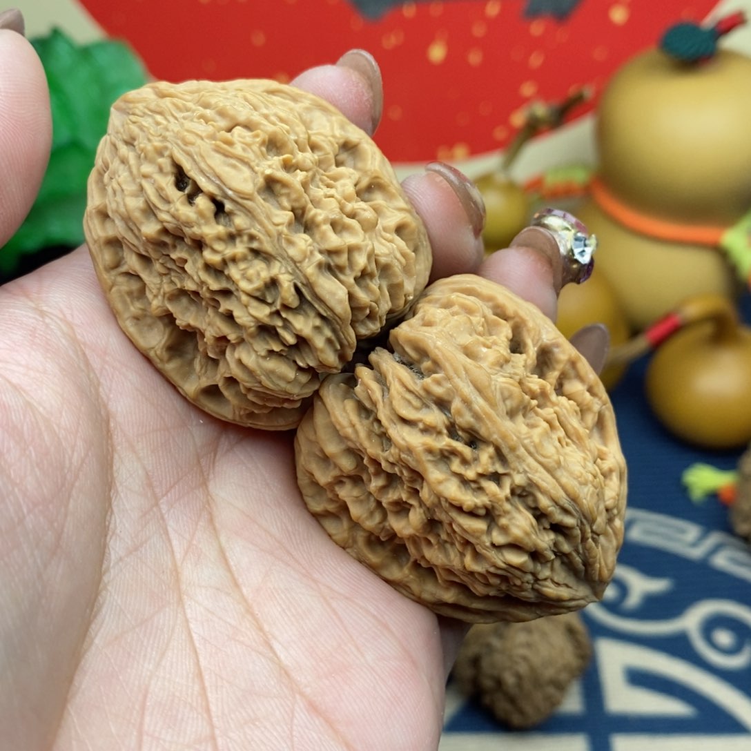 文玩核桃吊坠叶*。涿鹿南疆石