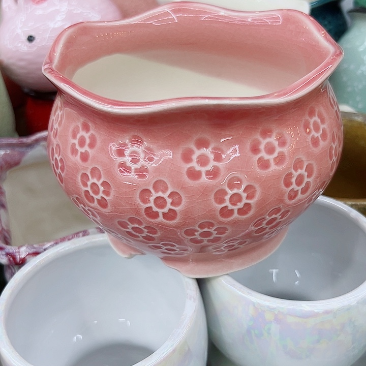 有孔，满10元发货多肉陶瓷花盆