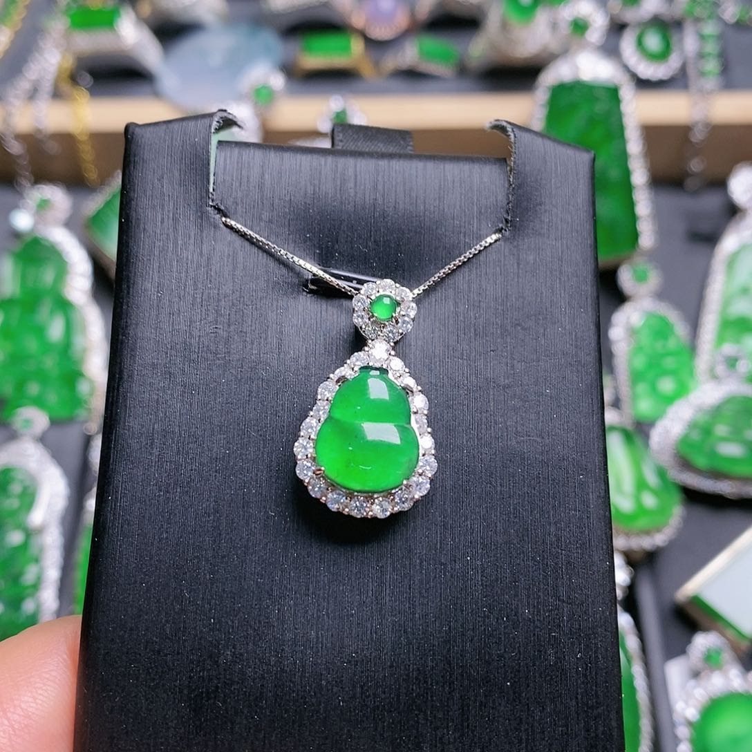 翡翠颈饰未镶嵌吊坠5