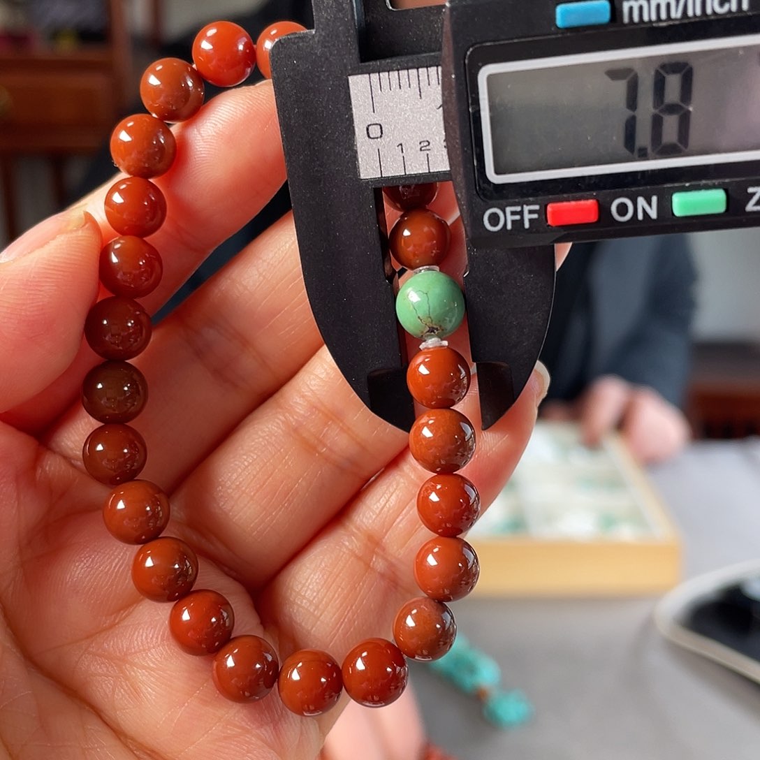 南红玛瑙手链未镶嵌
