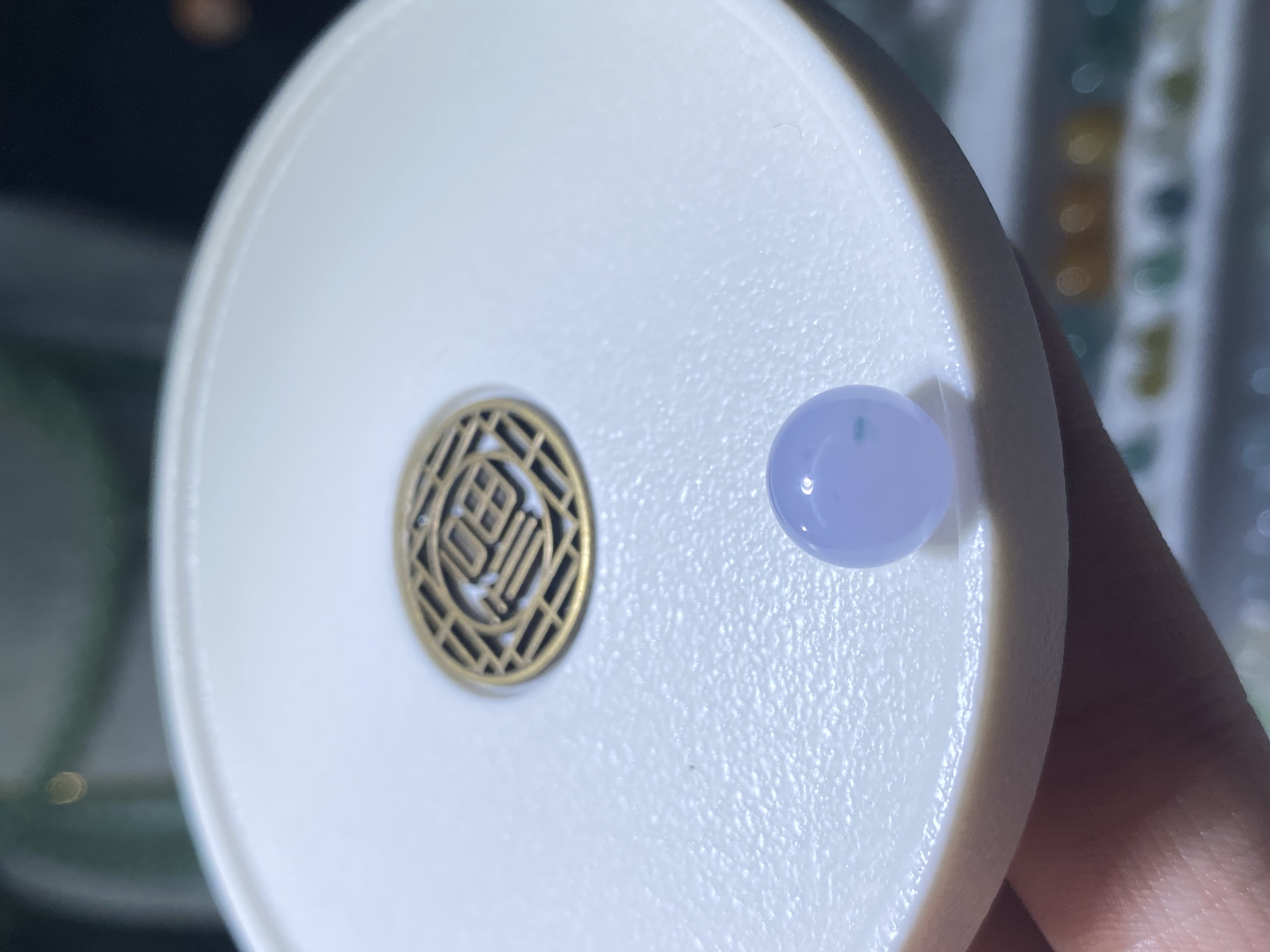 缅甸翡翠A货 天然冰紫圆珠 卡9单珠 散珠 手工diy 