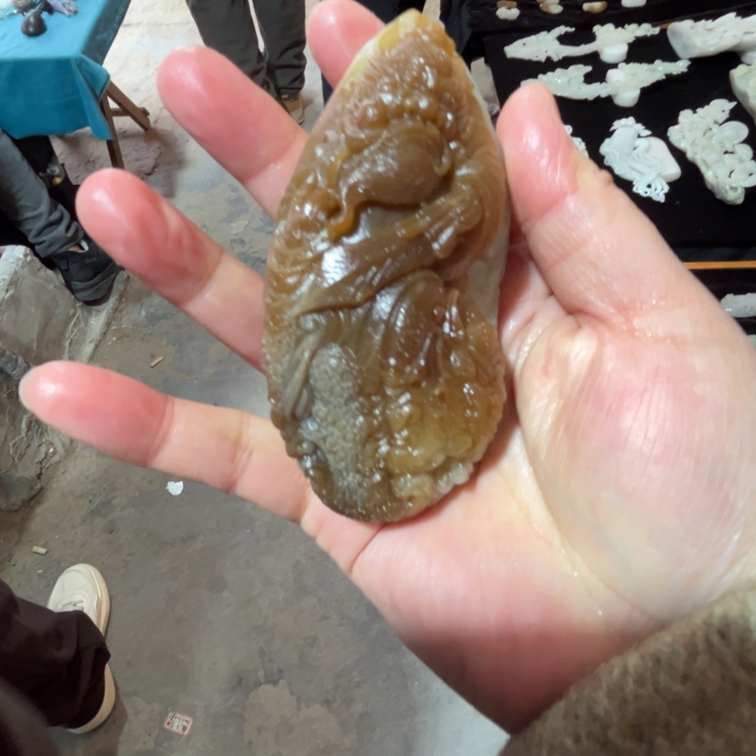 和田玉（糖玉）未镶嵌车挂