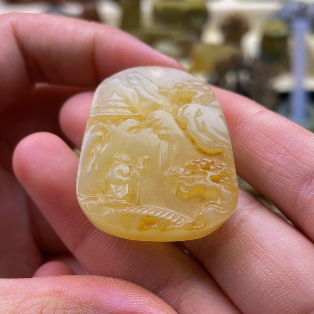 蛇纹石玉未镶嵌颈饰54