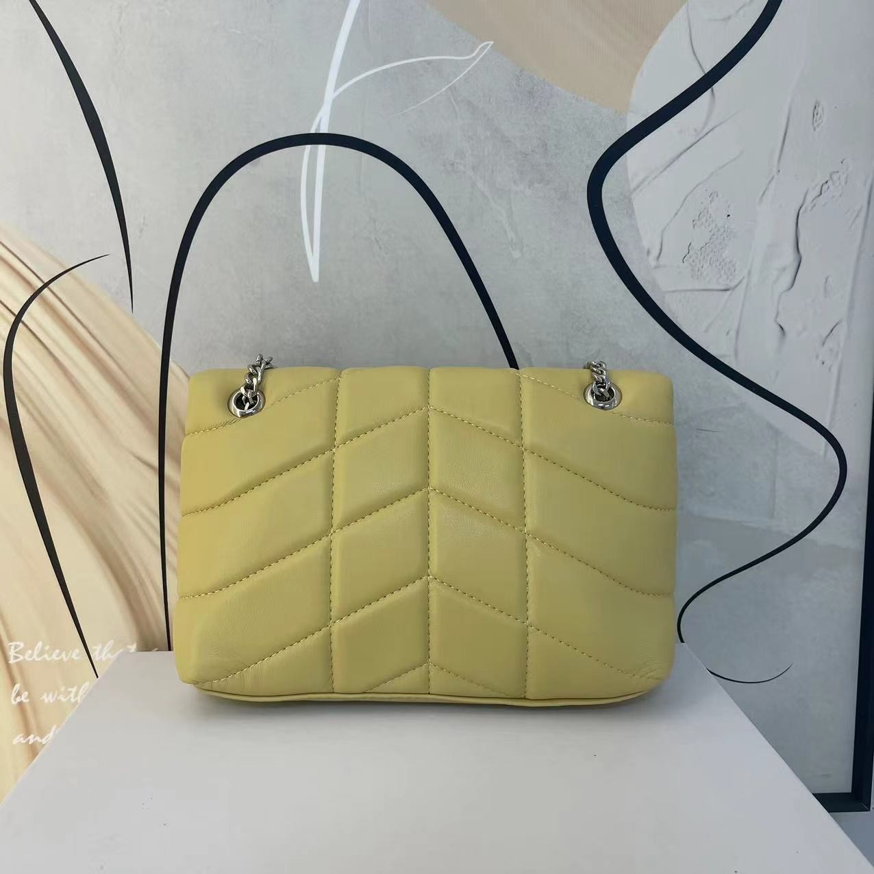 HM382  P25新款小鸡黄色云朵包链条单肩斜挎包-1