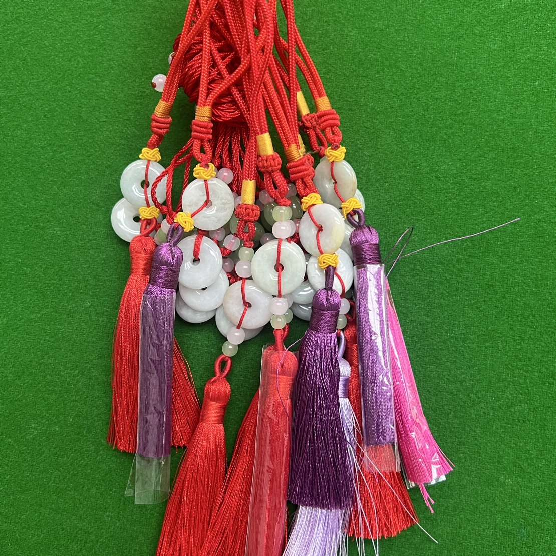 天然A货翡翠银镶圆无事牌吊坠时尚经典百搭日常款