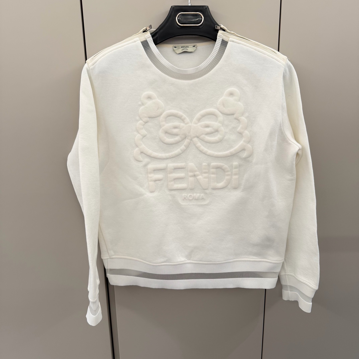 95新 FENDI/芬迪 38码/fendi芬迪太空棉卫衣/