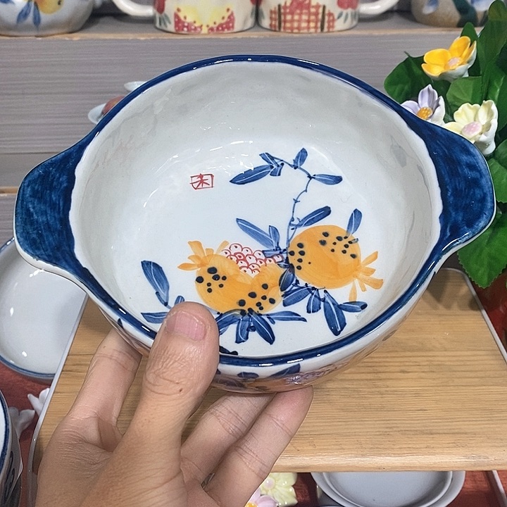 禾泥陶器手工手绘