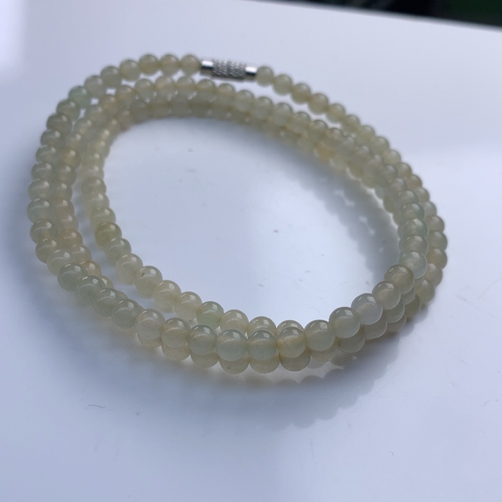 翡翠项链未镶嵌5mm！