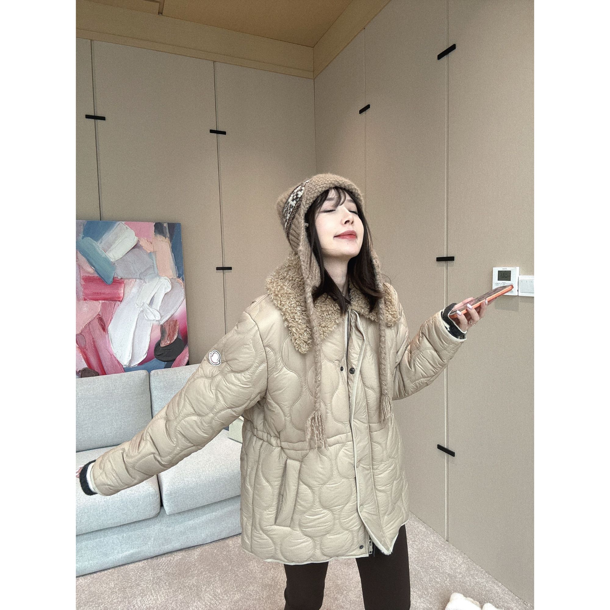 BETTER JOELY -【豆乳盒子】时尚棉服韩版百搭通勤风GG0376