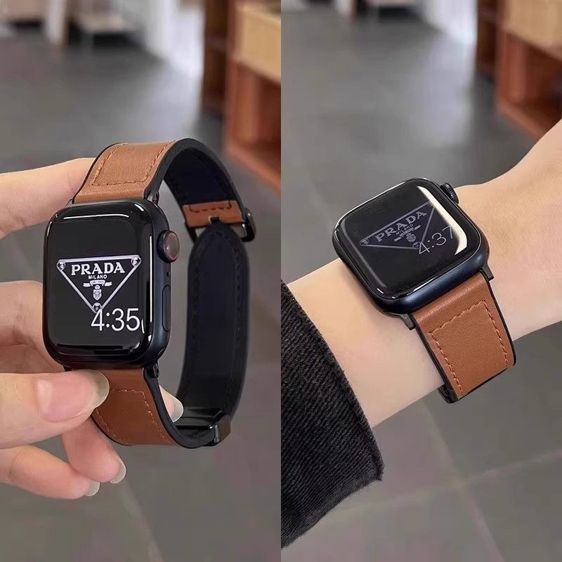 适用华为fit4/FIT3手表带疯马纹真皮huawei fit3硅胶磁吸FIT2表链