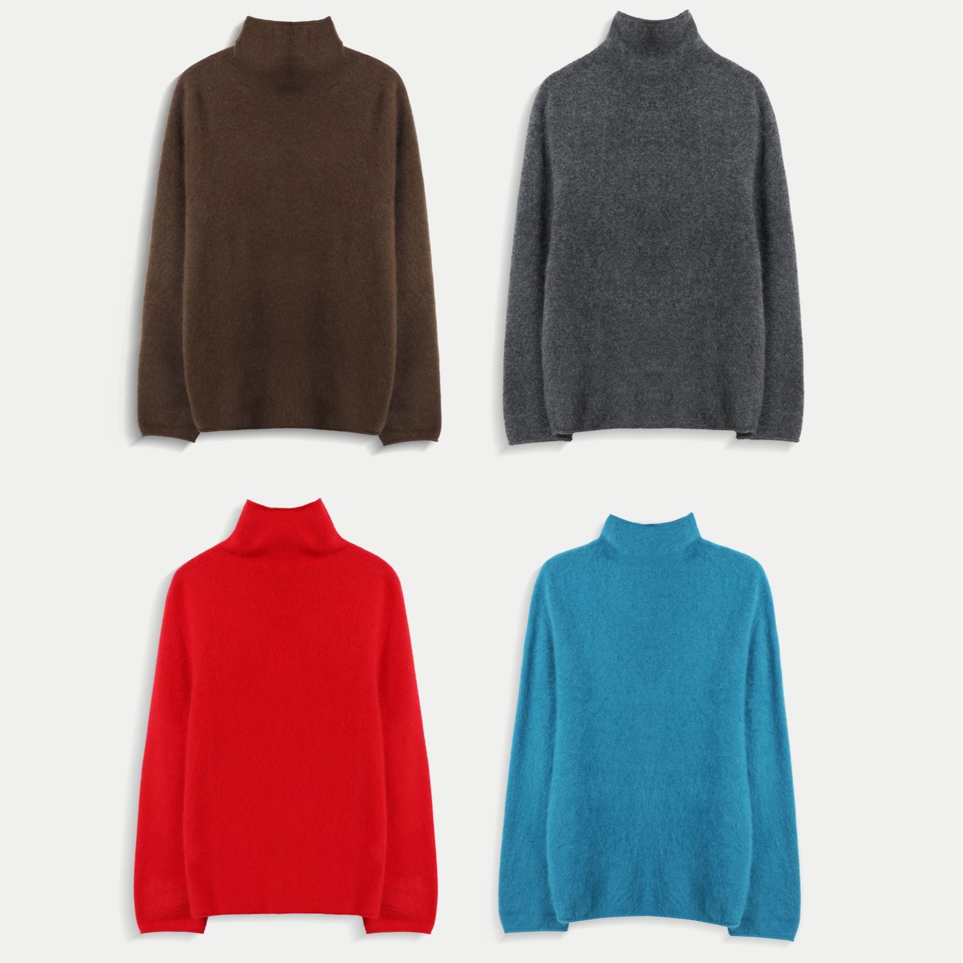 云朵高领|手感绝妙的轻绒感羊毛堆堆领套头秋冬毛衣