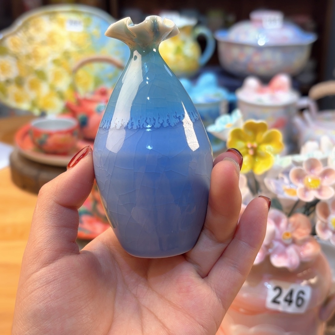 景德镇手绘高温釉下彩陶瓷茶具