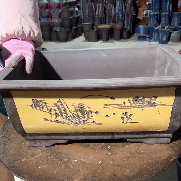 紫砂花盆39黄马槽