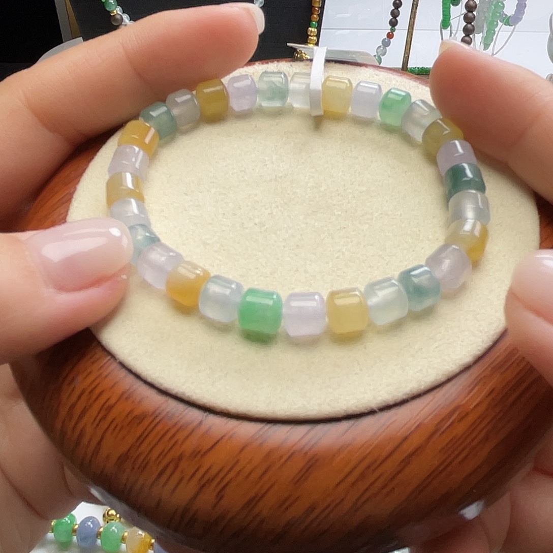 翡翠手链未镶嵌卡6 5.4