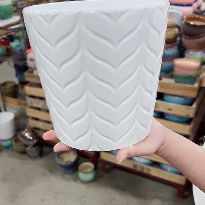 有孔.凑满10元发货多肉陶瓷花盆！