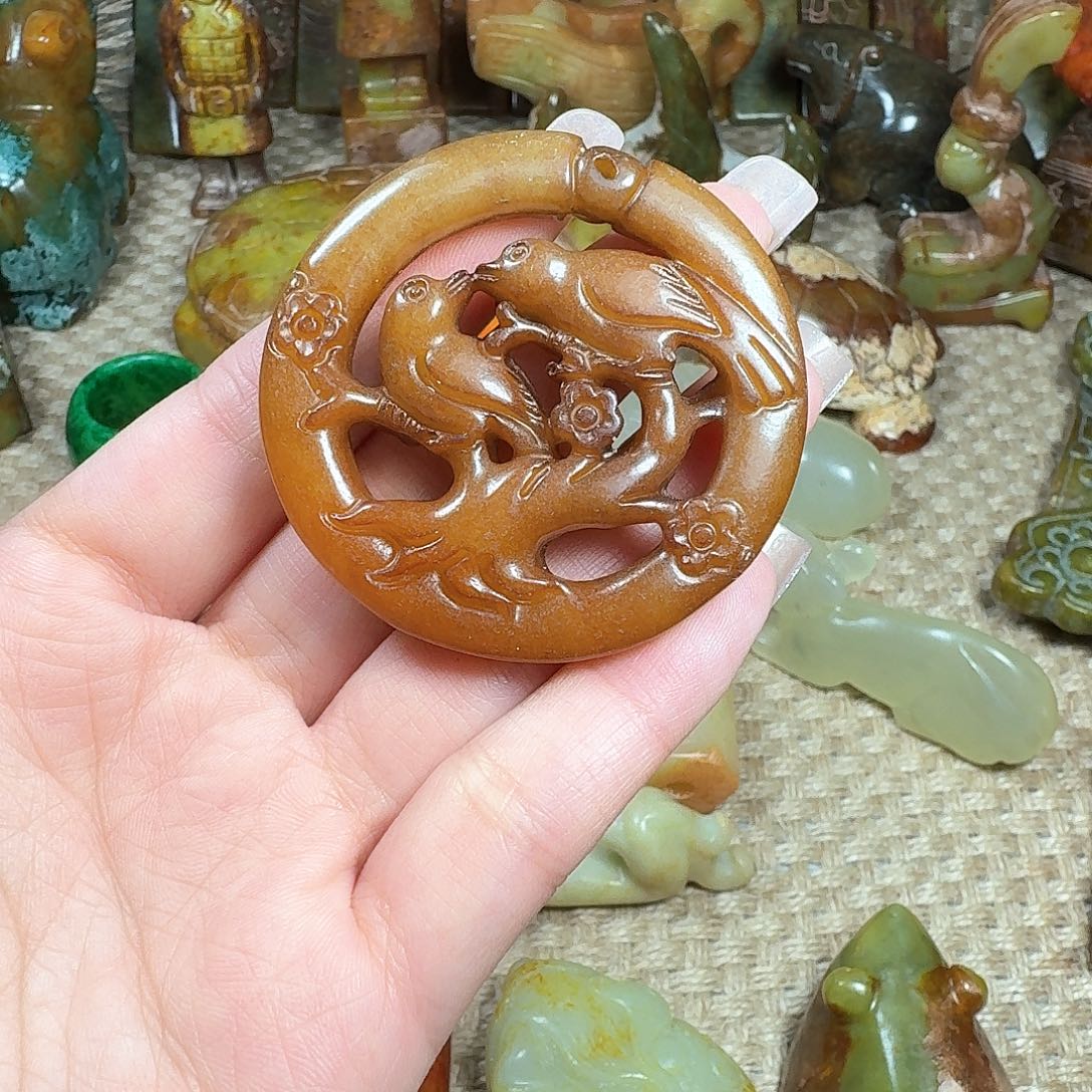 白玉菩提吊坠挂件