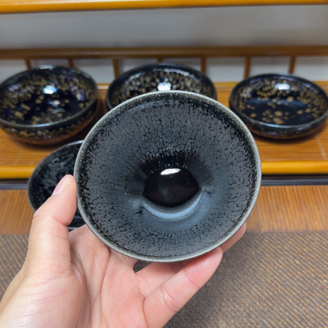 茶盏五*建盏手工制作主人杯茶杯