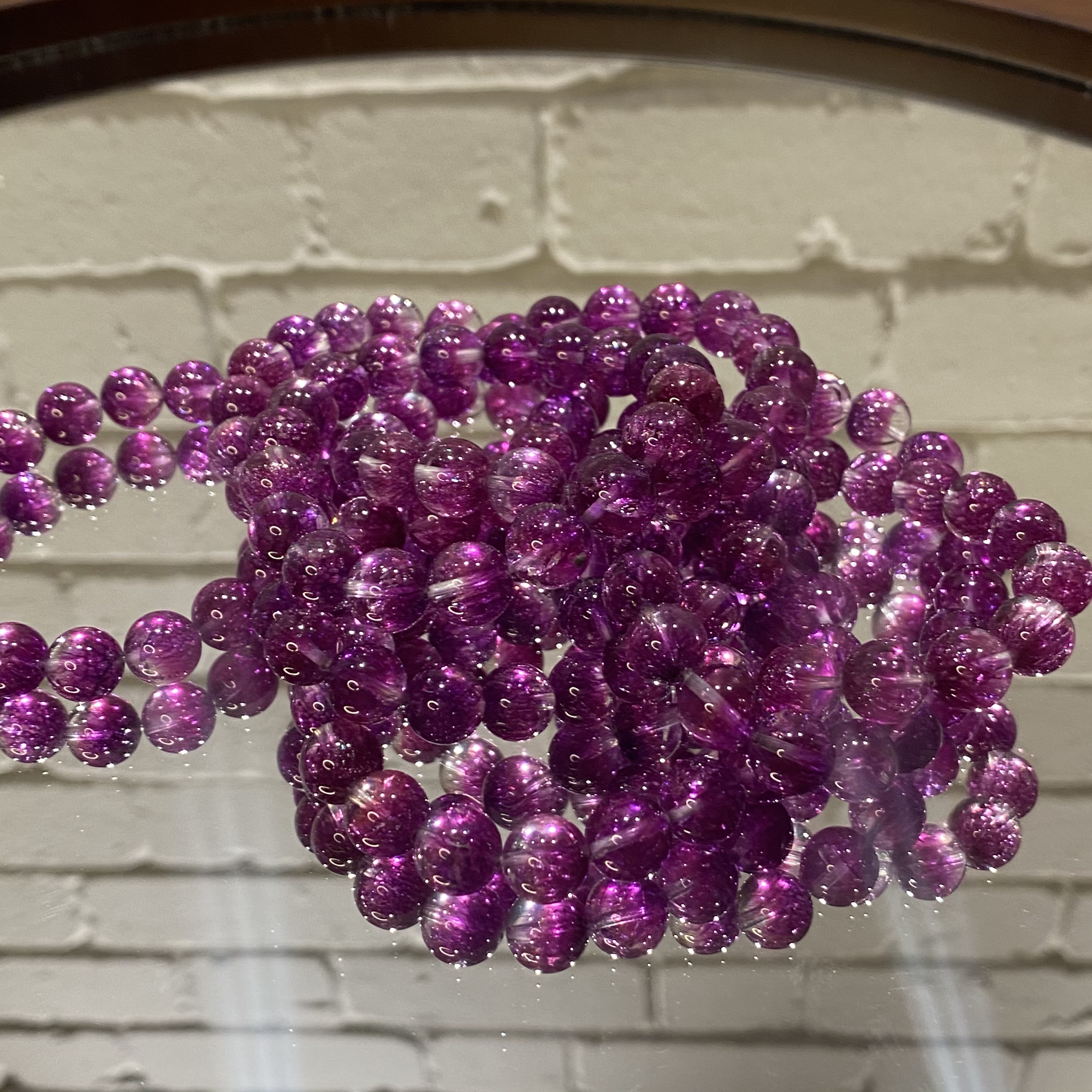 非金属莫桑石手链 【紫烟花】小众百搭时尚个性适合潮酷手链