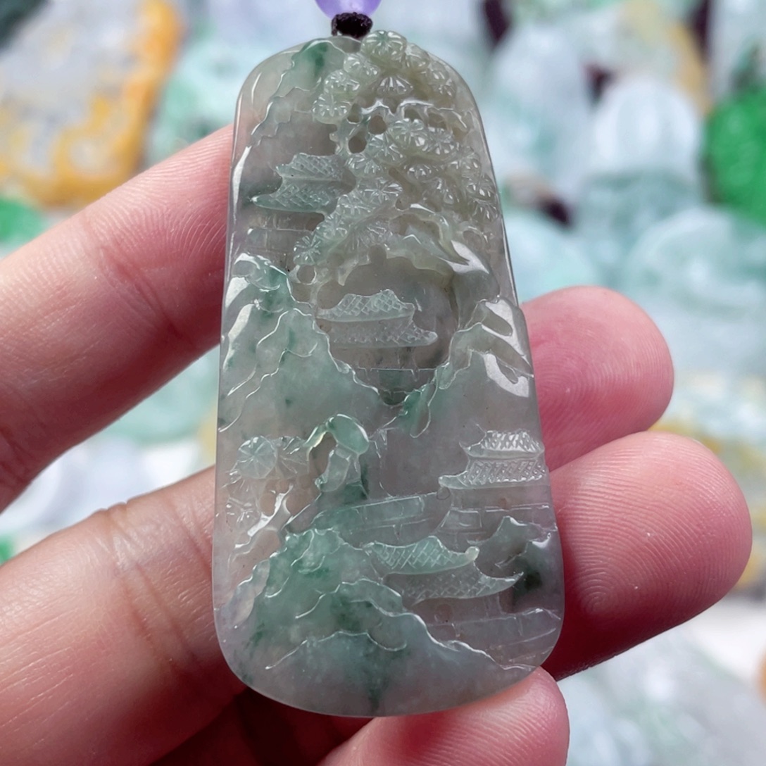 翡翠未镶嵌吊坠(不含链)