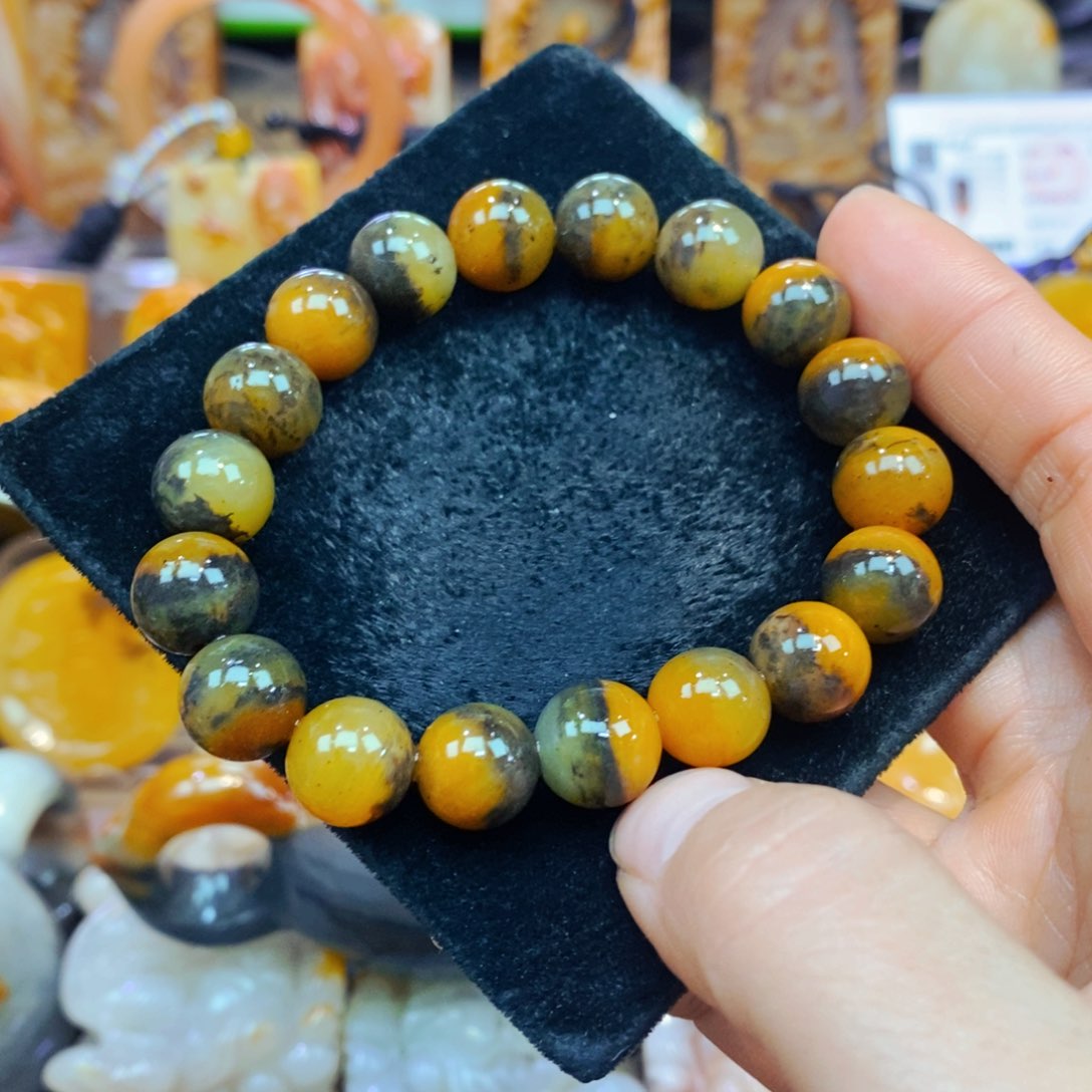 未镶嵌石英质玉（黄龙玉）吊坠(不含链)