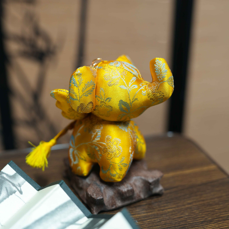 【今喜】手工宋锦玩偶吊坠配饰