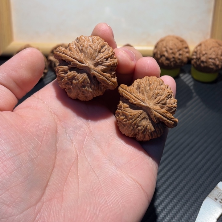 玉***安文玩核桃吊坠白狮子全品
