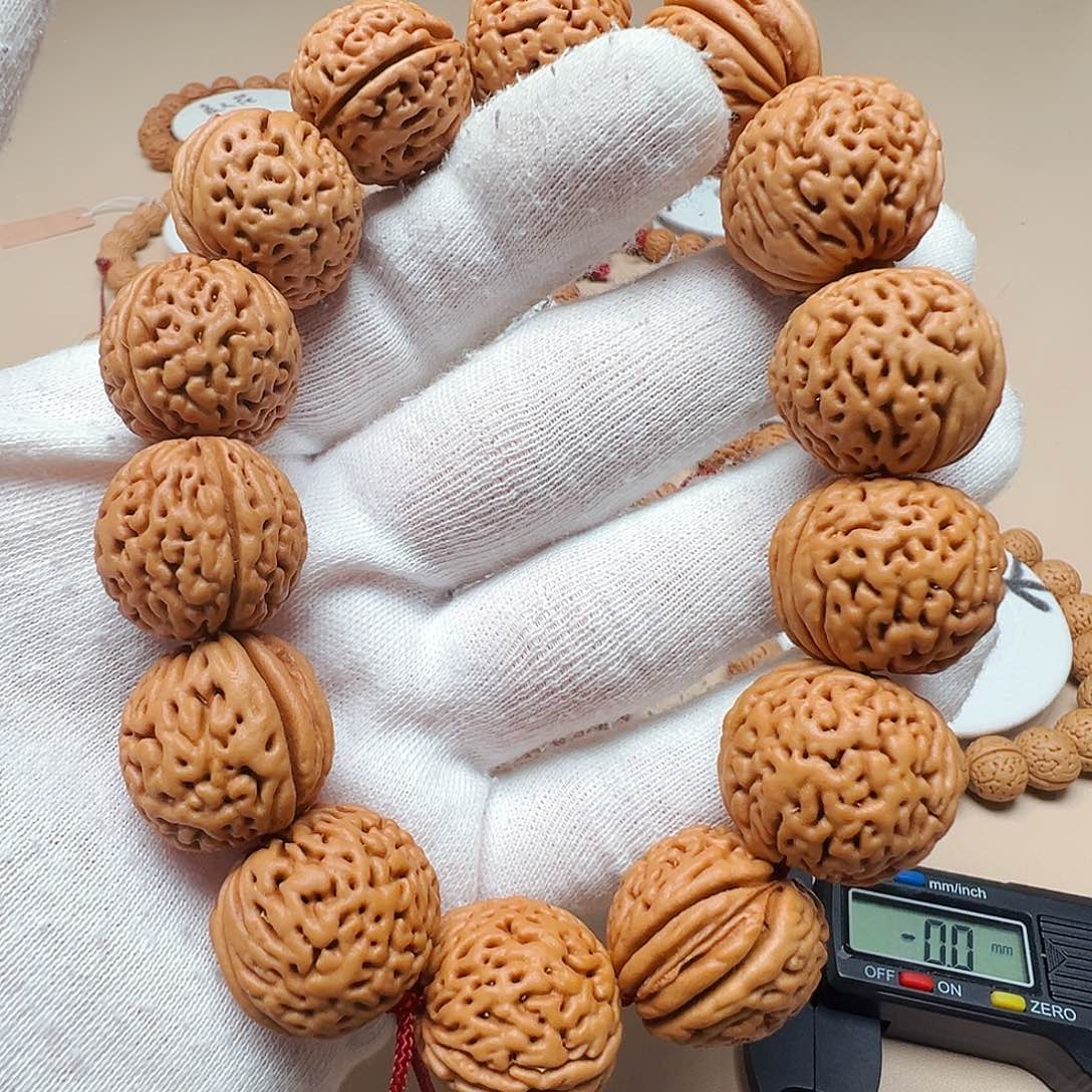 手串桃核2.0大象蚂蚁纹满纹