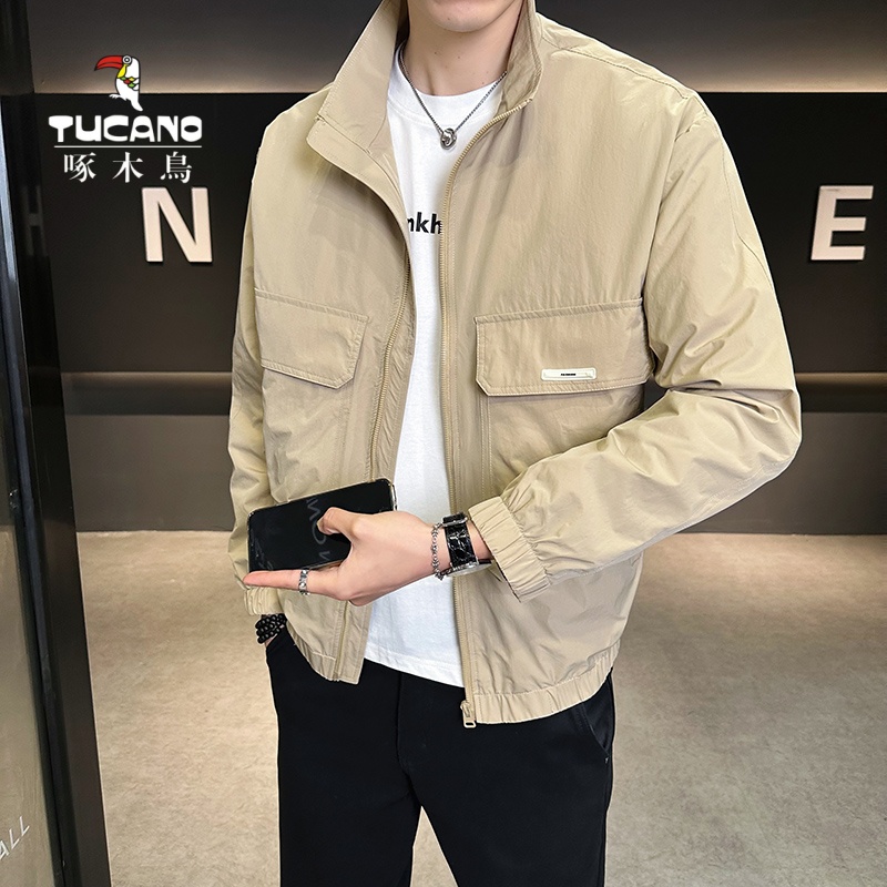 TUCANO/啄木鳥2025春季新款立领夹克男士简约休闲百搭上衣外套男