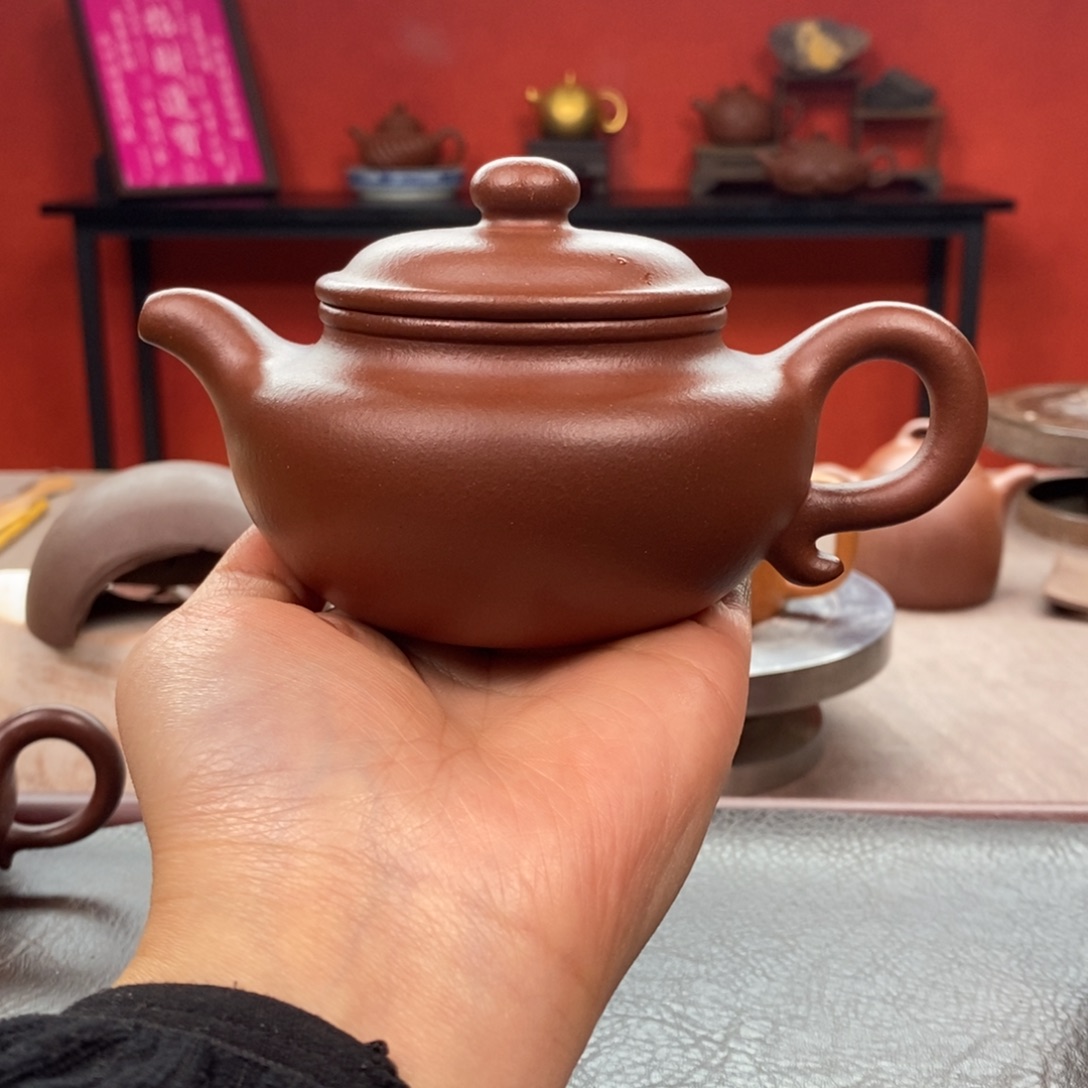 茶壶紫砂底槽清仿古240cc全手➕底槽清杯子