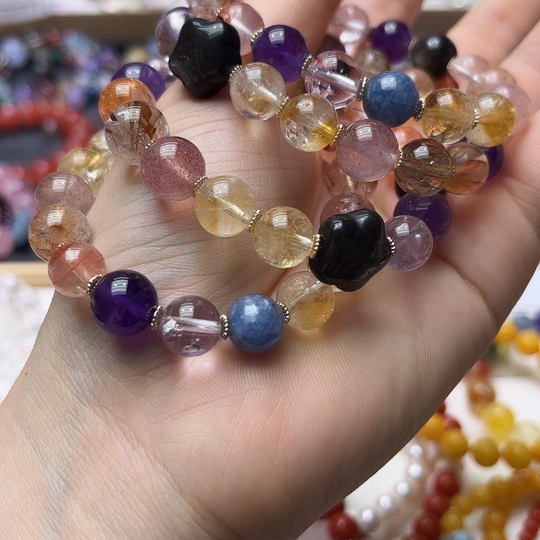 水晶手链未镶嵌多宝